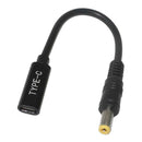 5525 Famle To Type-C With PD Chip Laptop Adapter Power Charger Connector