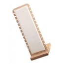 Set of 2, White Necklace Display Stand Pendant Holder Rack Leather Surface
