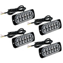 Car Flashing Emergency Light 4X12 LED Grill Strobe Flash Warning Lamp Amber W4V1