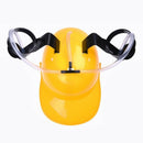 Beer Cola Drink Drinking Helmet Hat Can Holder Party Toys Yellow B3O2