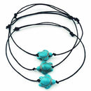 String Tie on Bracelet Anklet Turquoise Turtle Calming Jewelle Beach Surfer R4D4