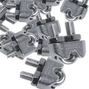 3mm 1/8 Inch Stainless Steel Wire Rope Cable Clamp Clips 30 Pcs