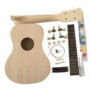 1 Set 23inch Ukulele Assembly Kits Unfinished Solid Wood 4 Strings Guitar