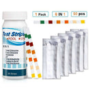50Pcs Swimming Pool Spa Water Test Strips Ph Chlorine Alkaline Acid Bromine