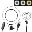 LED Beauty Ring Fill Light Photography Self-Timer Lamp Stepless Dimming New wer