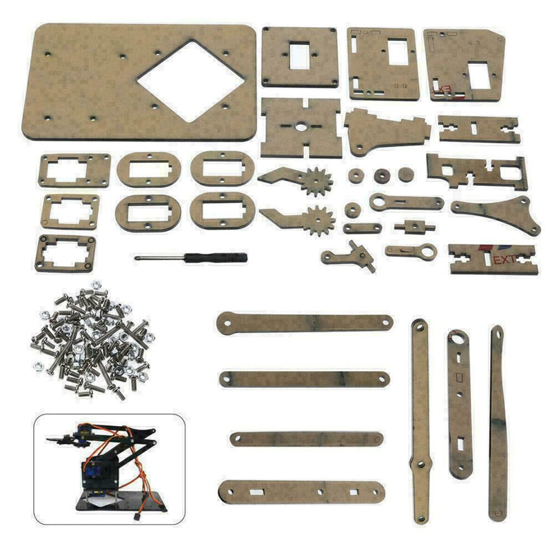 DIY Robot Arm Claw Mechanical Grab Manual DIY Assembly Arm Manipulato S0V7 Z5X6