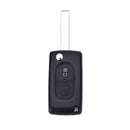 2 Button Key Fob Case Shell For Peugeot 307 308 107 207 407 With Groove 3C
