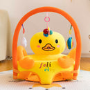 Baby Sofa Support Seat Cover Learning To Sit Plush Chair w/o Filler (Duck) A