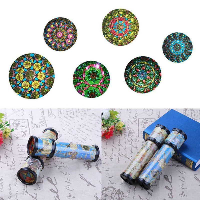 Rotating Kaleidoscopes Colorful World Preschool Toys Kid Children(20cm)