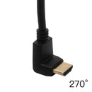 HDMI Extension Cable Extender, Right Angle 270 Degree Male to Female Connector