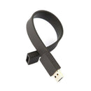 Fashion Silicone Bracelet USB 2.0 Flash Memory Drive(8GB, Black)