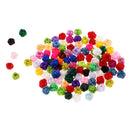 100pcs Crochet Ball Chinese Knot Loose Spacer Beads Sewing Accessories for