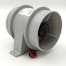 In-Line Bilge Quiet Blower 12 Volt-4'' Diameter Hose suit Boat Marine, White