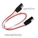 2-Pin SAE Plug Trailer Light Wiring Harness Extension Flat Wire Connector A