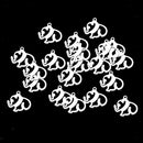 20 Pieces Stainless Steel Good Luck Elephant Charms Pendants Spacer Beads