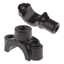 Black 22mm Handlebar Rearview Mirror Bracket Clamp Adapter Holders B+C
