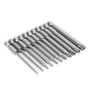 11Pcs 75mm S2 Magnetic Torx Head Drill Screwdriver Bits Hand Tool Kit Set