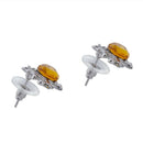 Earrings Luxury Three Dimensional Christmas Reindeer Stud Earrings Yellow