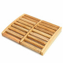 Wooden Foot Roller Wood Care Massage Reflexology Relax Relief Massage, 9 Ro