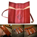 Retro Amazing Pirate Treasure Map Roll Up PU Leather Pen Pencil Case Make Up JR