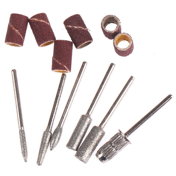 6 Pcs Nail Art Grinding Drill Bits Electric Manicure Machine Carbide Bullet  Gw