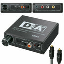 192KHz Digital Optical Coaxial Toslink to Analog RCA 3.5mm Audio Hifi Conve E3D3