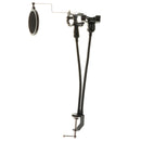 Smartphone 2 In 1 Desk Microphone Mic Recording Stand With Anti-spray Net