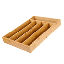Bamboo Drawer Organizer Silverware Organizer Utensil Holder Cutlery Tray with