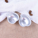 Crafting Metal Bath Bomb Mold Cake Fizzy Peach Shape DIY Metal Mould Set of 2 .