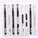 5PCS Creative text black pen 0.5mm neutral pen student research supplies pe O7P0