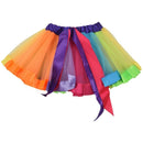 Kids Lovely Handmade Colorful Tutu Skirt Girls Rainbow Tulle Tutu Mini Skir D4K9