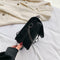 Retro Crossbody Handbag Women Leather Chain Shoulder Messenger Bag (Black) A#S