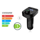 Dual USB Adaptive Fast Charging Rapid Car Charger FM Transmitter MP3 Receiver