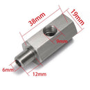 Universal Oil Pressure Gauge Stainless Steel Sensor Tee Turbo Supply For NPT 1/8