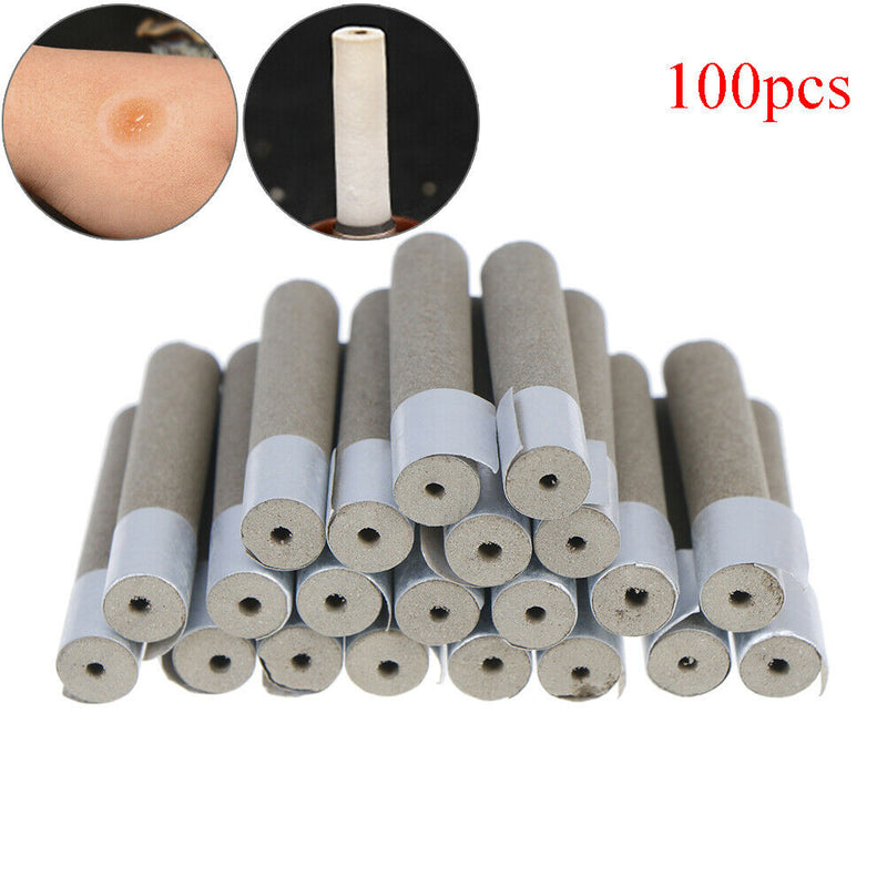 100x/set thick moxa rolls pure moxa roll stickroller stick burner moxibustion TE