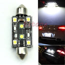42mm 15W 2- + 4-LED 3528 SMD Super Bright Error Free Canbus Festoon Bulb