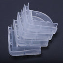 Corner protection, soft plastic, clear, 4 pieces C9S4