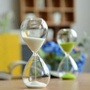 Large Fashion Colorful Sand Glass Sandglass Hourglass Timer Clear Smooth Gl J5K1