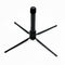 Western Concert Flute Tripod Holder Stand with 4 Metal Legs Black