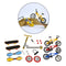 8pcs Mini Finger Toys Fingerboard Skateboards Bike Scooter Tiny Swing Board,