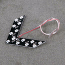 1pc LED Arrow Panels Cars Truck Rear Mirror Turn Signal Indicator(Yellow)