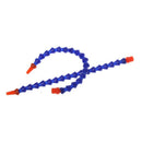 10Pcs Round Nozzle 1/4PT Flexible Oil Coolant Pipe Hose Blue Orange