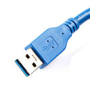 1.5M/5FT USB 3.0 A Male to mini B Cable 5Gbps blue Y3N9
