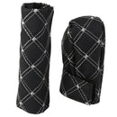 Leather Cover PU Leather Cover for Speed Lever & Handbrake Black + White