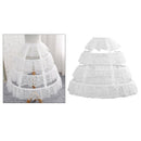 Womens Hoop Bustle Skirt Petticoat Crinoline for Lolita Victorian Gothic Dress