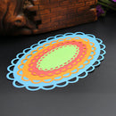 4PCS Oval Cutting Dies Stencil For DIY Scrapbooking Embossing Decor Craft