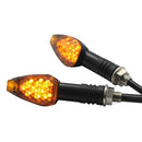 2pcs 12V Motorcycle Amber LED Turn Signal Lights Indicators Blinkers for Yamaha