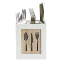 Tabletop Wooden Box Handmade Fork Chopstick Kitchen Storage Tableware Holder