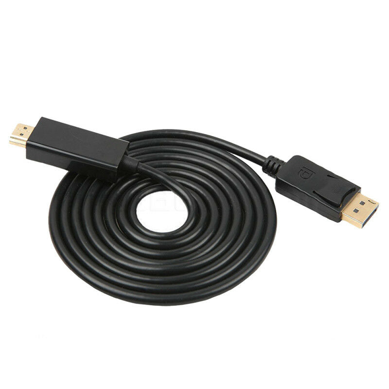 DisplayPort Display Port PCDP to HDMI Male M/M Cord Cable 6FT For PC HDTV 1.8M