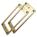 2 Pcs Metal Flat  Pickup Mounting Ring Set For Electric Guitar Spare Part - 2mm